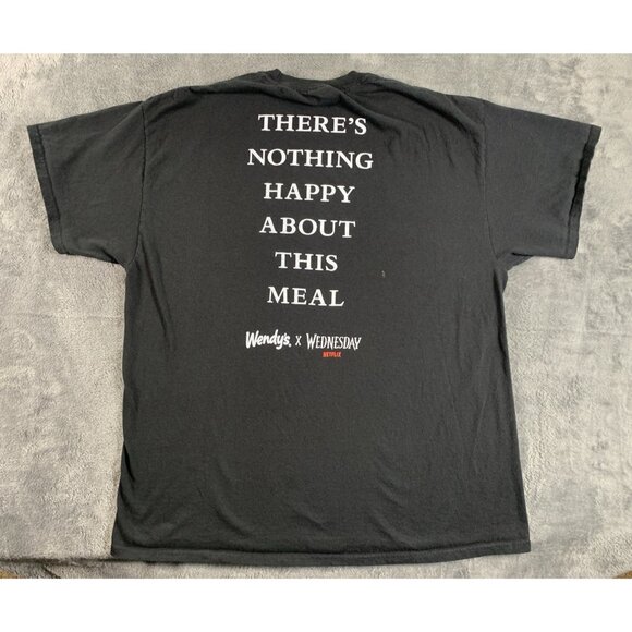 Wendys X Wednesday - Promotional/Employee Shirt - Size XL- Unisex Adult - Picture 2 of 6